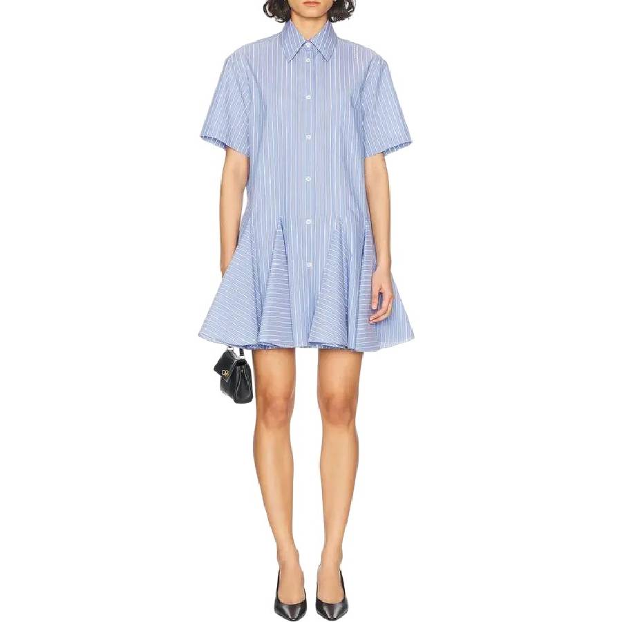 Хлопковое платье Marni с оборками на юбке, blue china
Хлопковое платье Marni с оборками на юбке, blue china
