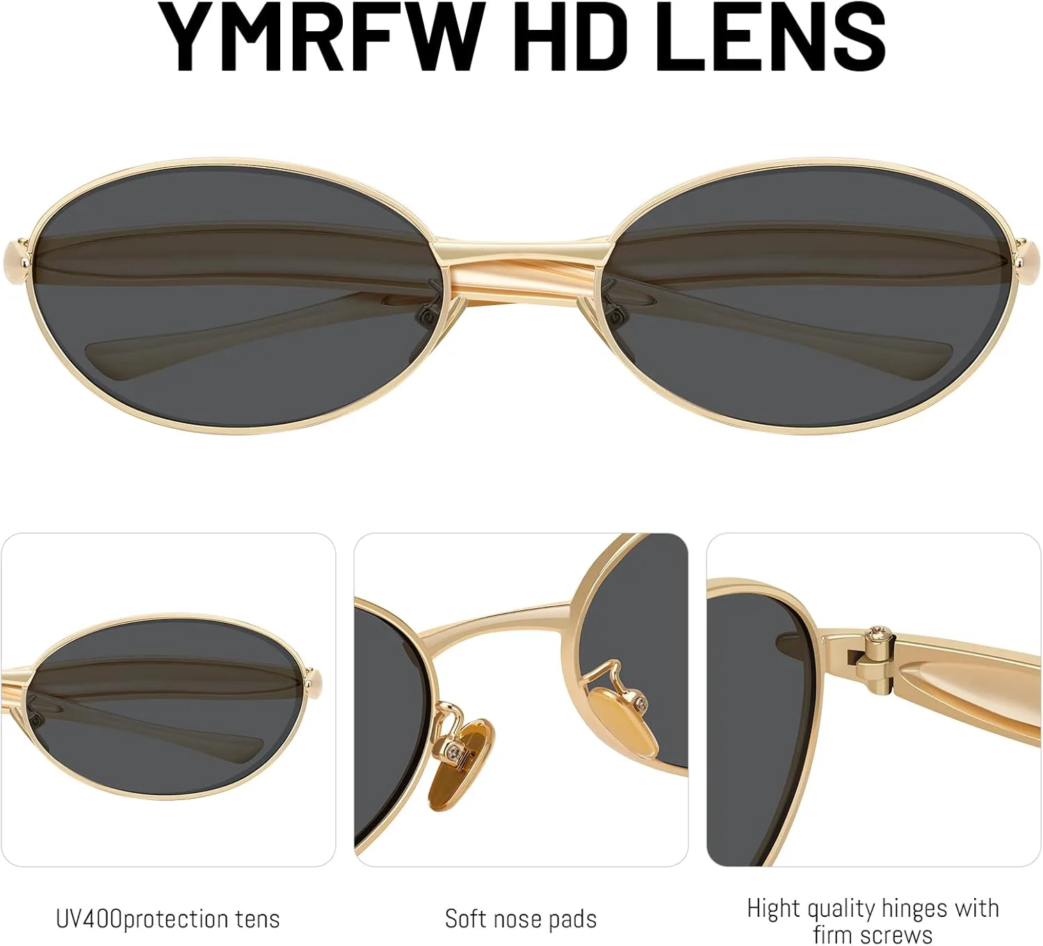 Ретро овальные солнцезащитные очки для женщин и мужчин, золотистый металлик, стиль 70-х, модные солнцезащитные очки 90-х YMRFW, 2pack (Glod/Gray+gold/Champagne)
Ретро овальные солнцезащитные очки для женщин и мужчин, золотистый металлик, стиль 70-х, модные солнцезащитные очки 90-х YMRFW, 2pack (Glod/Gray+gold/Champagne)