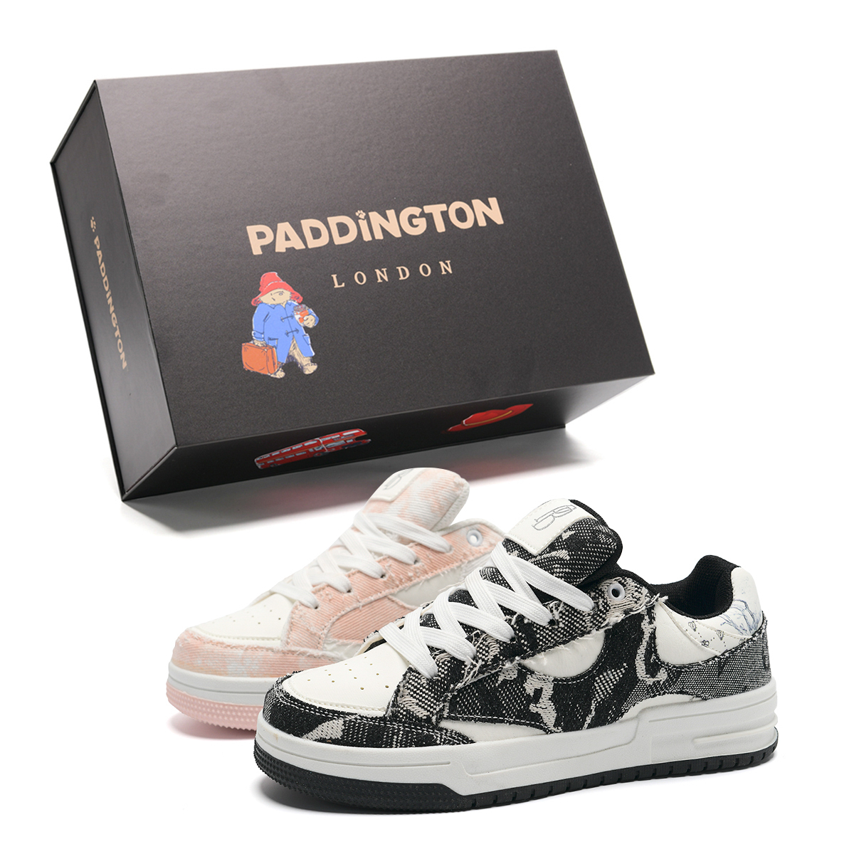 Paddington Bears Износостойкие и легкие низкие скейтерские кроссовки унисекс - черно-розовые непарные (улучшенный дизайн), цвет Black Pink Mismatched (Pattern-Upgraded)
Paddington Bears Износостойкие и легкие низкие скейтерские кроссовки унисекс - черно-розовые непарные (улучшенный дизайн), цвет Black Pink Mismatched (Pattern-Upgraded)