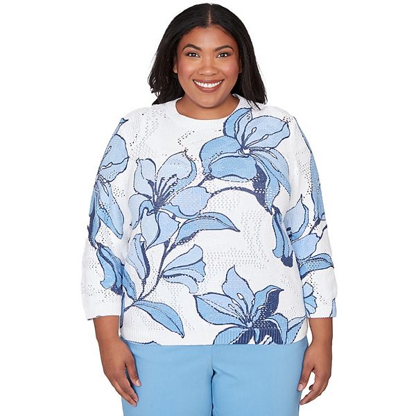 Свитер с абстрактным цветочным принтом Plus size Alfred Dunner
Свитер с абстрактным цветочным принтом Plus size Alfred Dunner