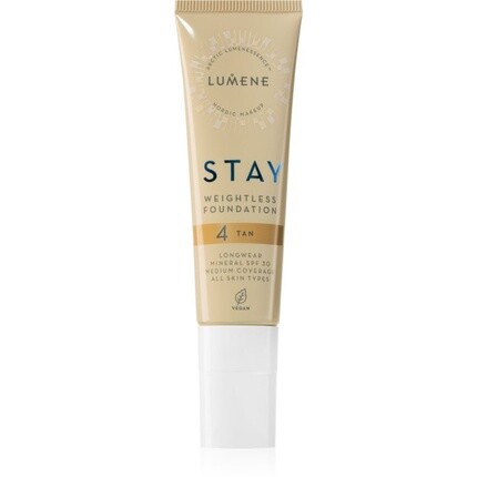 LUMENE Stay Weightless Тональный крем SPF30 No4 Загар, 30 мл
LUMENE Stay Weightless Тональный крем SPF30 No4 Загар, 30 мл