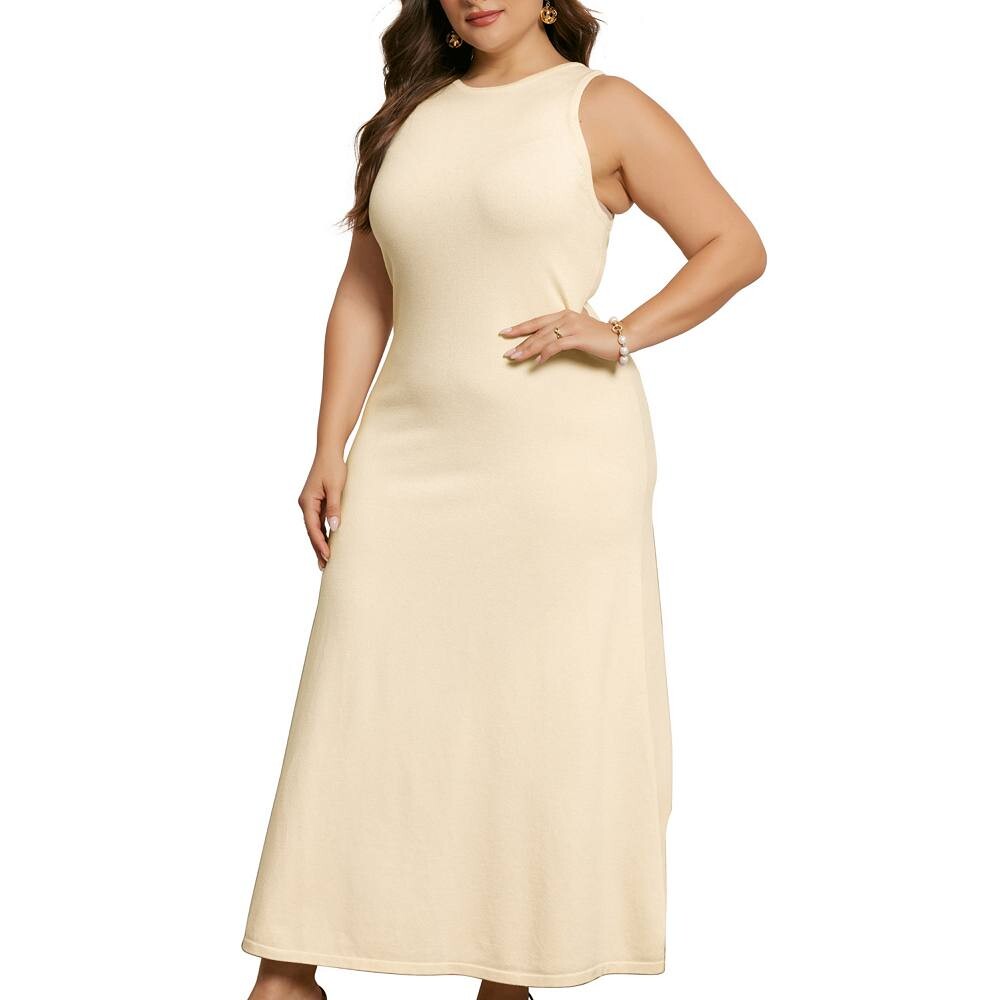 Женское платье-свитер больших размеров с круглым вырезом без рукавов, вязаное повседневное платье-майка Agnes Orinda, цвет Apricot
Женское платье-свитер больших размеров с круглым вырезом без рукавов, вязаное повседневное платье-майка Agnes Orinda, цвет Apricot