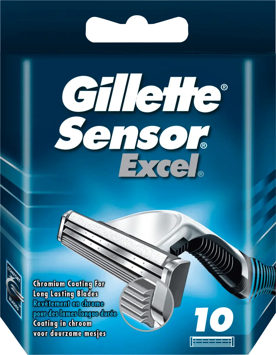 Лезвия для бритвы Sensor Excel 10 шт. Gillette
Лезвия для бритвы Sensor Excel 10 шт. Gillette