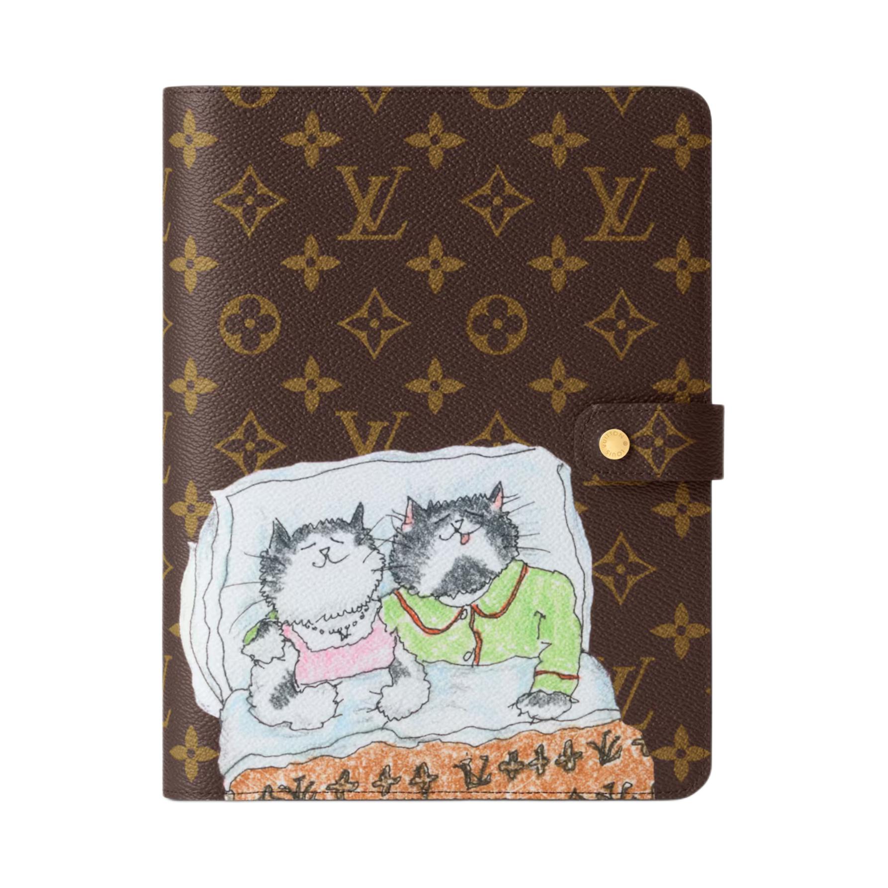 LOUIS VUITTON Кошелек для карт из кожи с принтом в виде котенка
LOUIS VUITTON Кошелек для карт из кожи с принтом в виде котенка