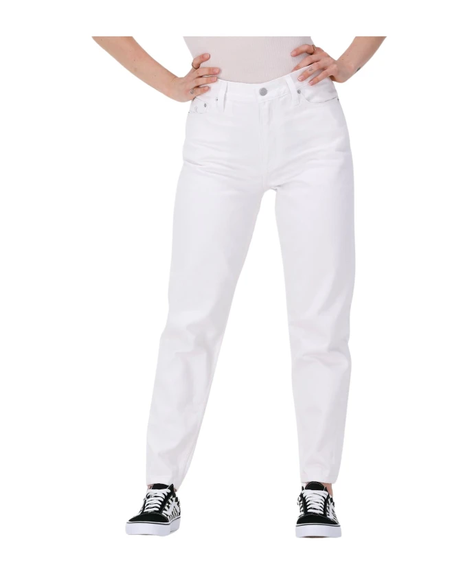 Джинсы Mom Calvin Klein, белый 
Джинсы Mom Calvin Klein, белый