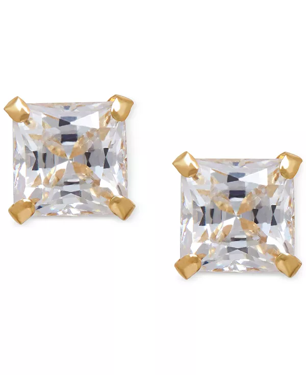 Квадратные серьги-гвоздики с кубическим цирконием из 14-каратного золота Macy'S, gold
Квадратные серьги-гвоздики с кубическим цирконием из 14-каратного золота Macy'S, gold