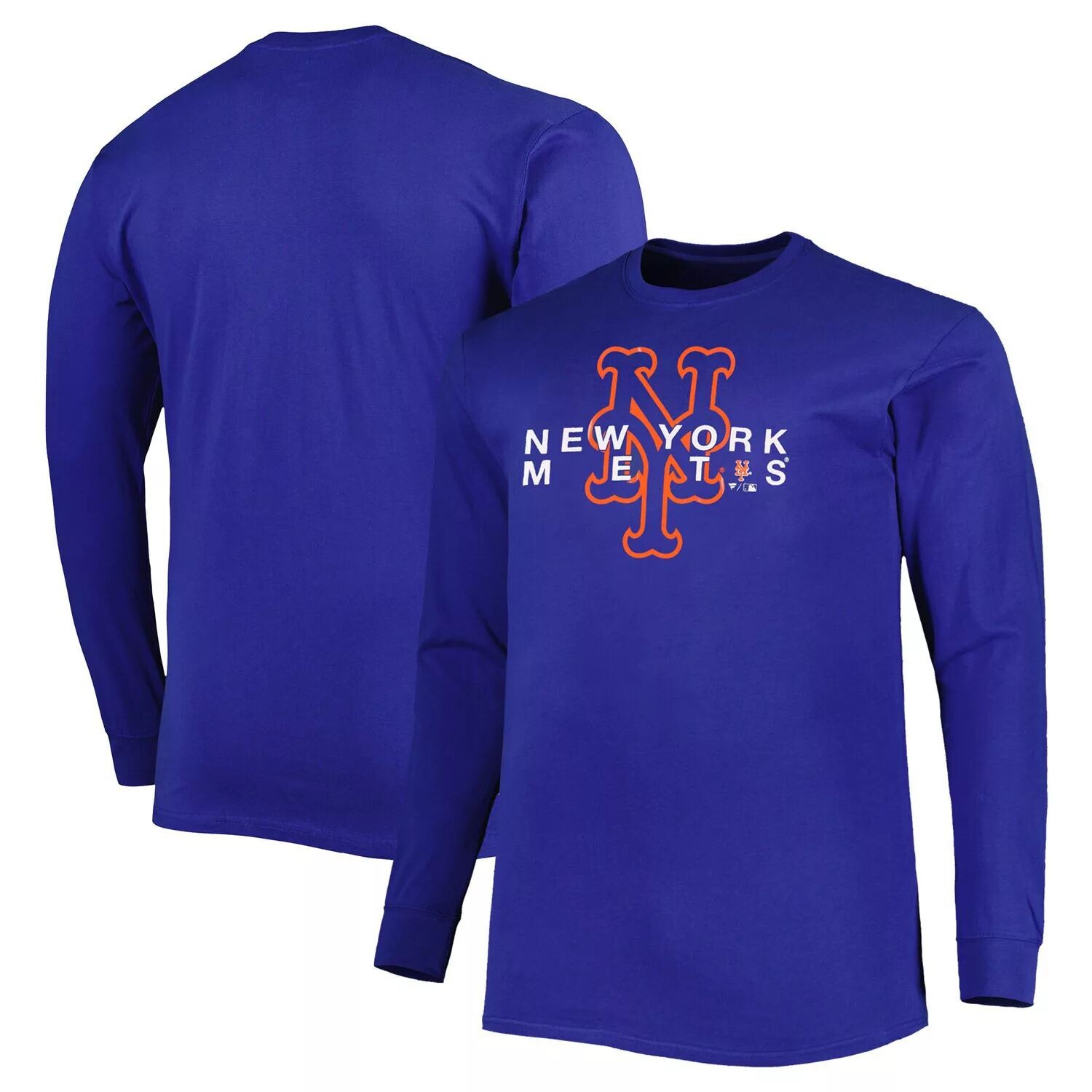 Мужская футболка с длинными рукавами Royal New York Mets Big & Tall 
Мужская футболка с длинными рукавами Royal New York Mets Big & Tall