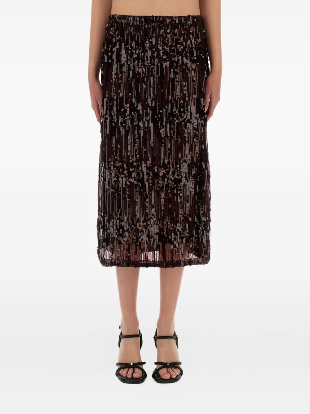 Юбка миди, украшенная пайетками Baum Und Pferdgarten, красный
Юбка миди, украшенная пайетками Baum Und Pferdgarten, красный