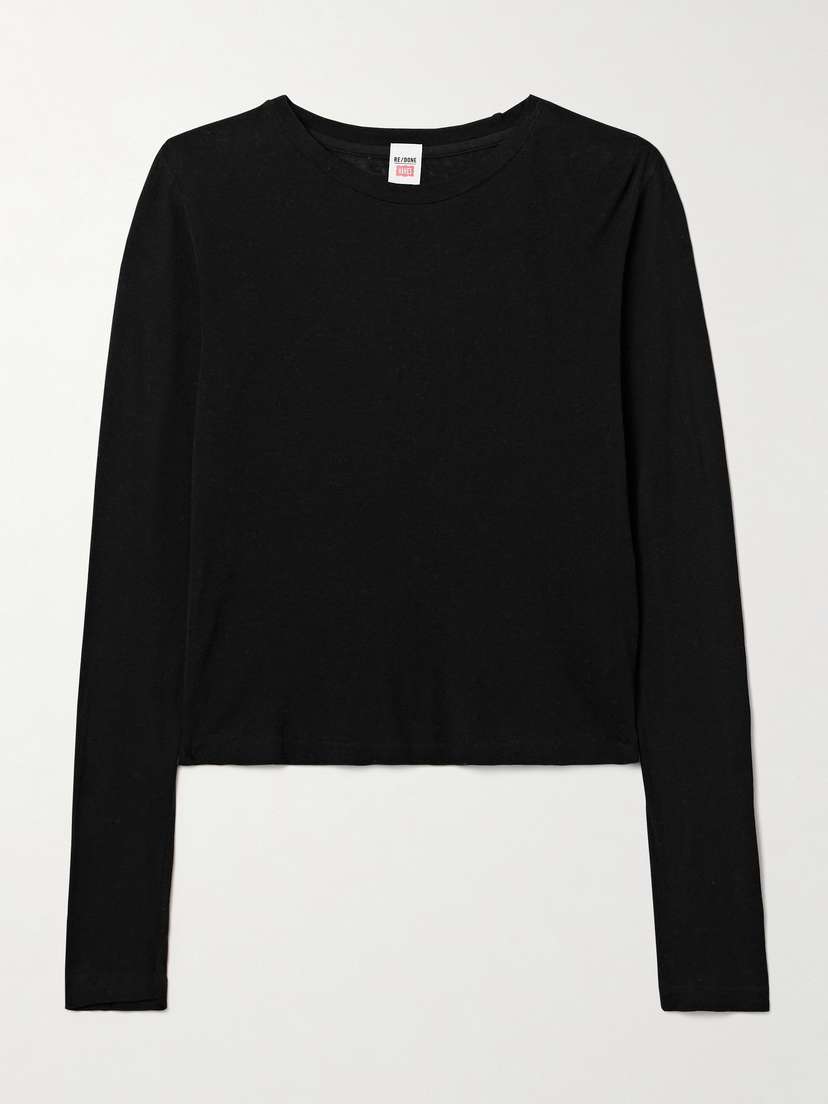 Футболка Hanes 90-х годов из хлопкового джерси для малышей Re/Done, черный
Футболка Hanes 90-х годов из хлопкового джерси для малышей Re/Done, черный