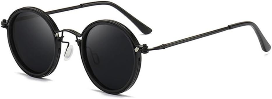 Мужские поляризованные солнцезащитные очки в металлической круглой оправе, женские солнцезащитные очки в стиле ретро с защитой от УФ-излучения UV400 HDUBFY, Black Black
Мужские поляризованные солнцезащитные очки в металлической круглой оправе, женские солнцезащитные очки в стиле ретро с защитой от УФ-излучения UV400 HDUBFY, Black Black