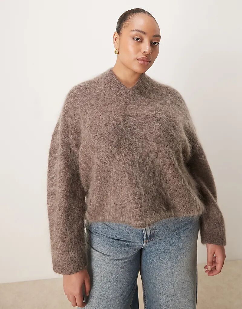 Джемпер с широкими рукавами и V-образным вырезом из премиального мохера ASOS DESIGN Curve цвета мокко - коричневый
Джемпер с широкими рукавами и V-образным вырезом из премиального мохера ASOS DESIGN Curve цвета мокко - коричневый