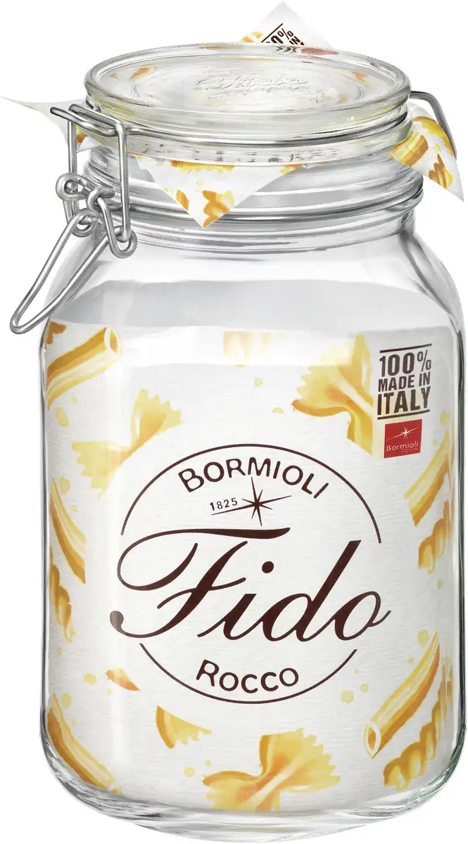 Банка для хранения Bormioli Rocco "Fido", (набор, 6 шт., 6 шт., вместимость 2,0 л), герметично закрывающаяся, с застежкой-клипсой 36х21,5х24 см, цвет klar
Банка для хранения Bormioli Rocco "Fido", (набор, 6 шт., 6 шт., вместимость 2,0 л), герметично закрывающаяся, с застежкой-клипсой 36х21,5х24 см, цвет klar