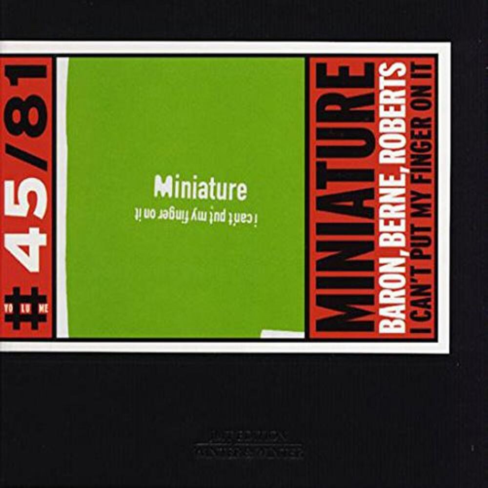 Диск CD I Can't Put My Finger On It - Miniature
Диск CD I Can't Put My Finger On It - Miniature