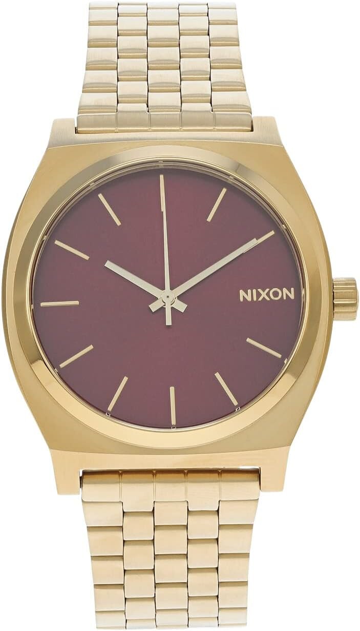 Часы Time Teller Nixon, цвет Gold/Oxblood Sunray
Часы Time Teller Nixon, цвет Gold/Oxblood Sunray