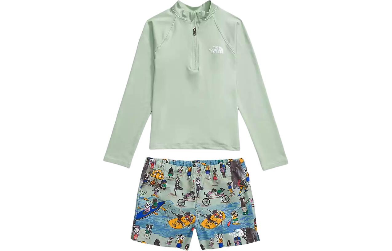 Детская повседневная спортивная одежда The North Face, зеленый
Детская повседневная спортивная одежда The North Face, зеленый