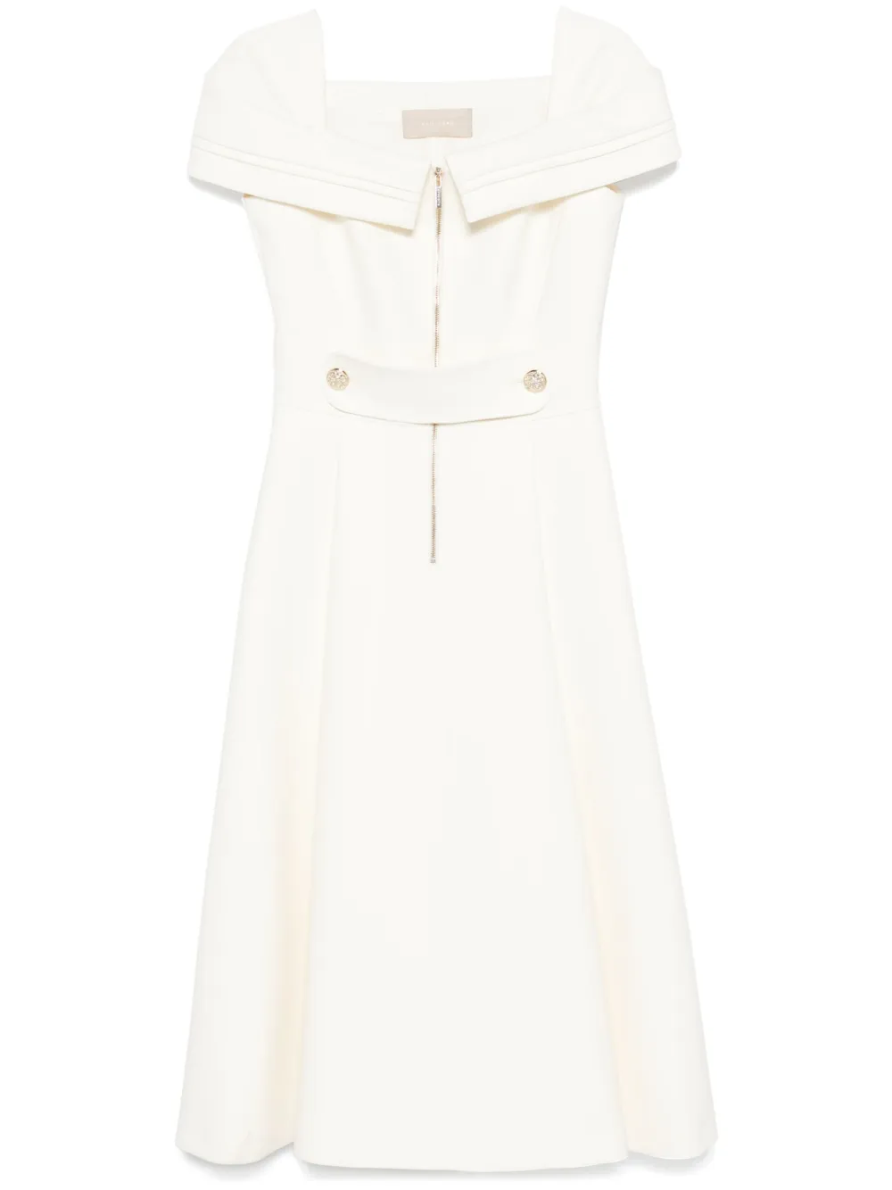 Платье миди с квадратным вырезом Elie Saab, белый
Платье миди с квадратным вырезом Elie Saab, белый