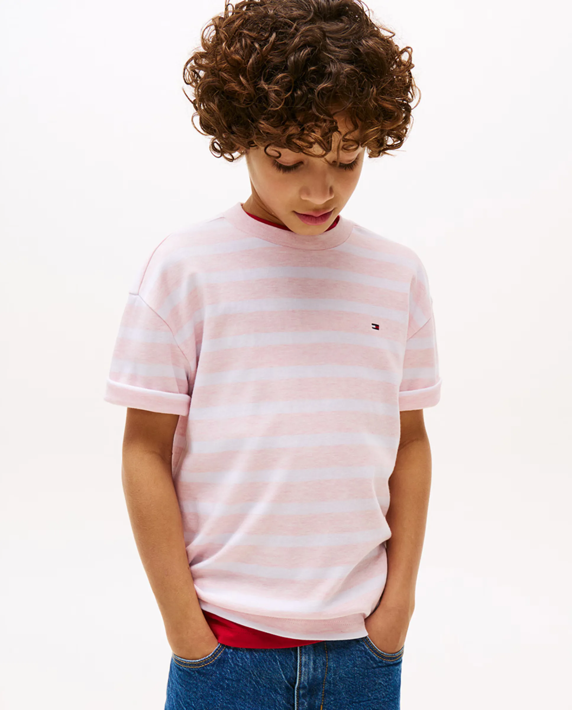 Детская футболка с коротким рукавом и вышитым логотипом на груди Tommy Hilfiger, розовый
Детская футболка с коротким рукавом и вышитым логотипом на груди Tommy Hilfiger, розовый