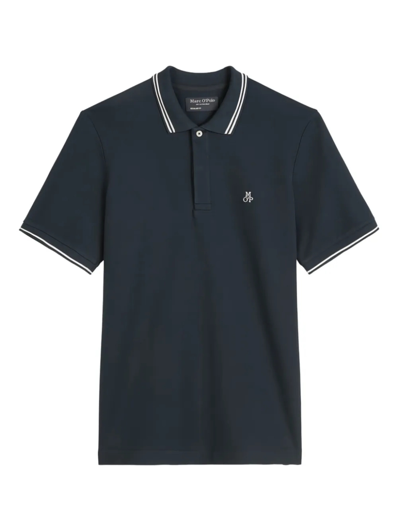 Marc O'Polo рубашка поло с отделкой в полоску, синий
Marc O'Polo рубашка поло с отделкой в полоску, синий