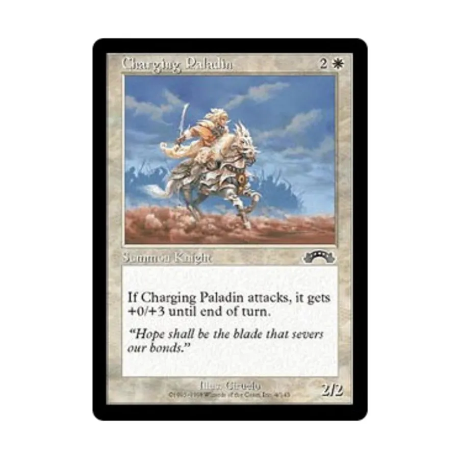CCG Атакующий Паладин (С), MTG - Exodus 
CCG Атакующий Паладин (С), MTG - Exodus