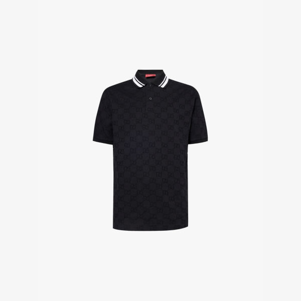 Рубашка-Поло из эластичного хлопка с вышитым логотипом и контрастным воротником Gucci, черный
Рубашка-Поло из эластичного хлопка с вышитым логотипом и контрастным воротником Gucci, черный