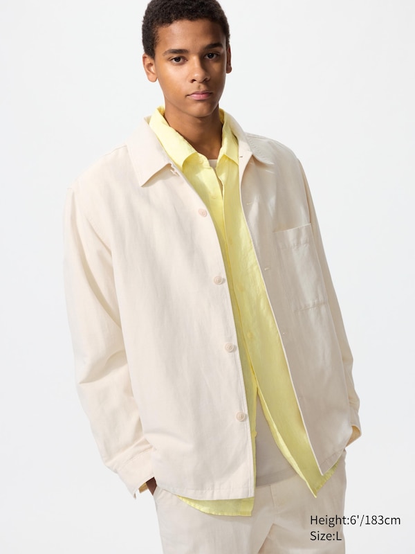 Рубашка-куртка из смеси хлопка и льна Uniqlo, 30 natural
Рубашка-куртка из смеси хлопка и льна Uniqlo, 30 natural