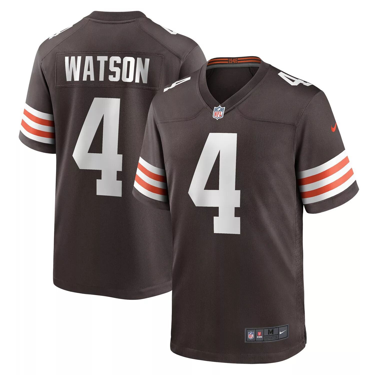 Мужское игровое джерси Deshaun Watson Brown Cleveland Browns Nike
Мужское игровое джерси Deshaun Watson Brown Cleveland Browns Nike