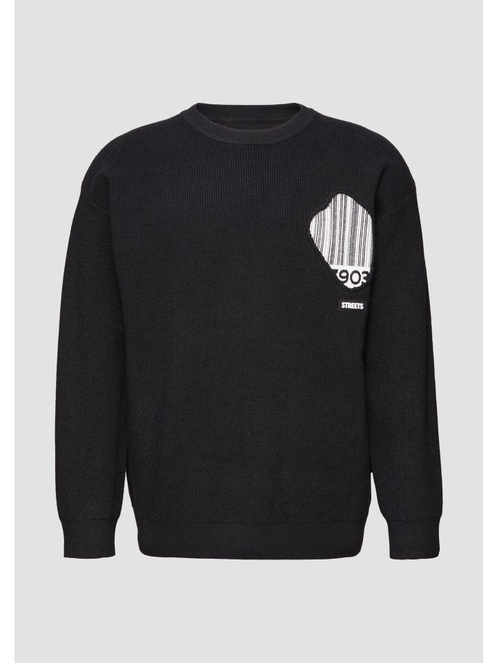 Вязаный свитер в цвете 9999_черный QS
Вязаный свитер в цвете 9999_черный QS