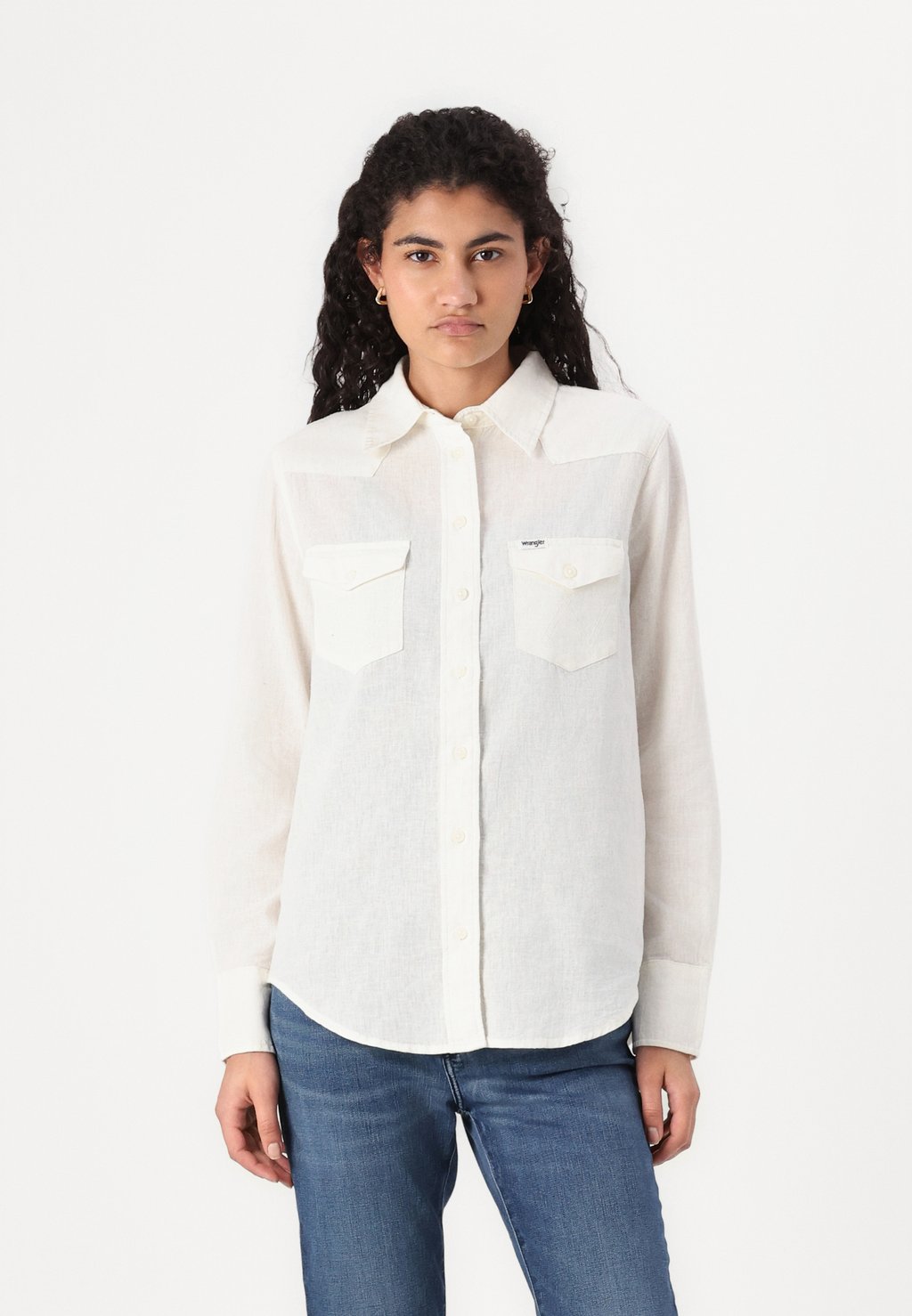 Блузка на пуговицах WESTERN SHIRT Wrangler, белый
Блузка на пуговицах WESTERN SHIRT Wrangler, белый