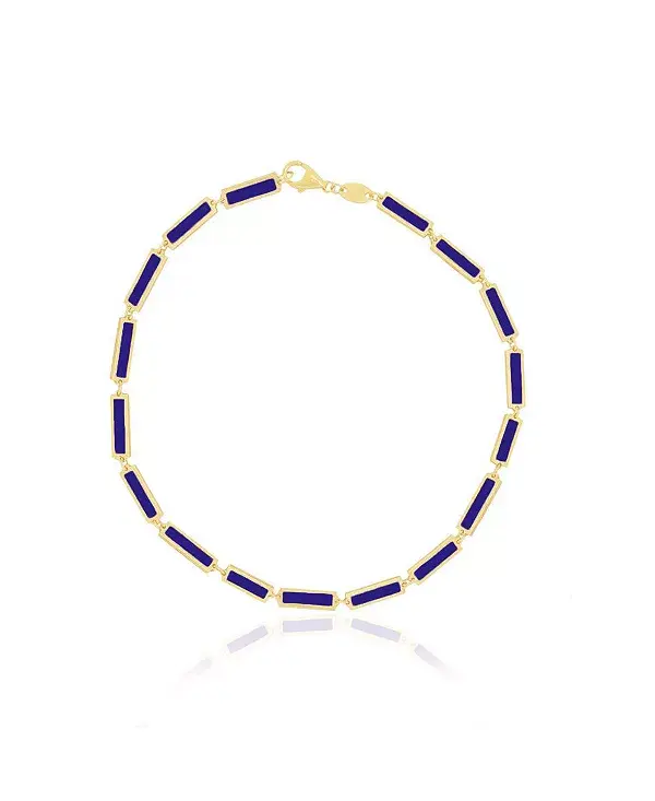 Браслет с лазуритом, 14-каратное золото The Lovery, lapis
Браслет с лазуритом, 14-каратное золото The Lovery, lapis