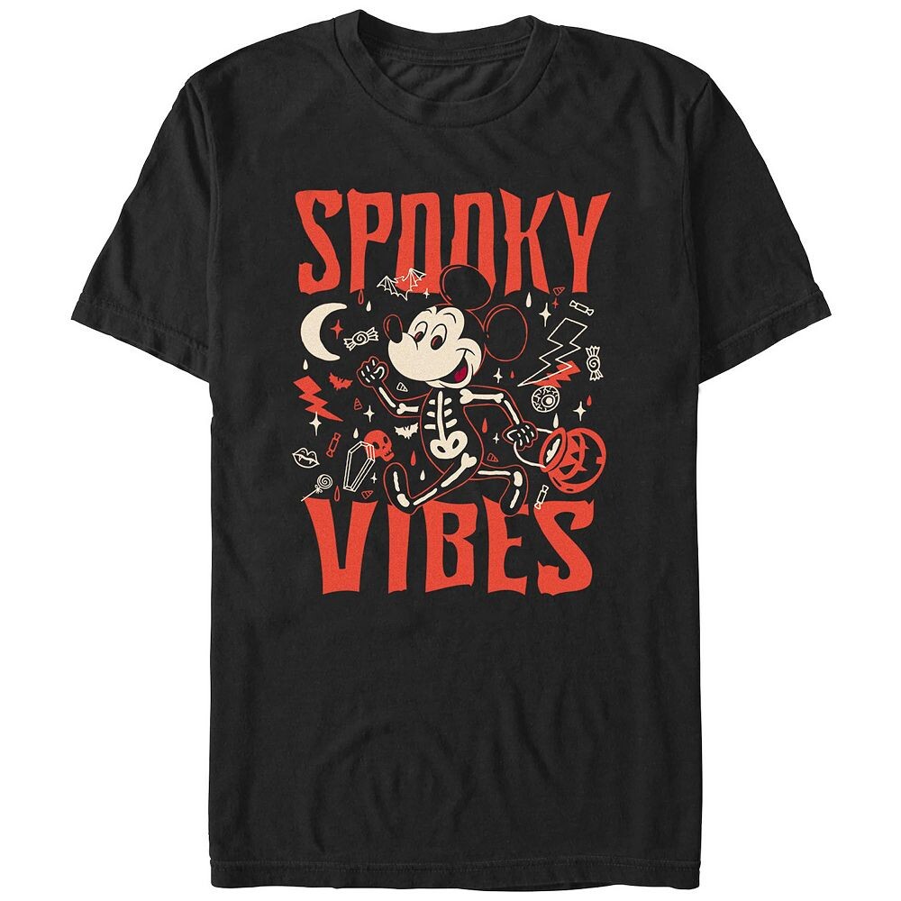 Мужская футболка с рисунком Disney's Mickey Mouse Spooky Vibes, черный
Мужская футболка с рисунком Disney's Mickey Mouse Spooky Vibes, черный