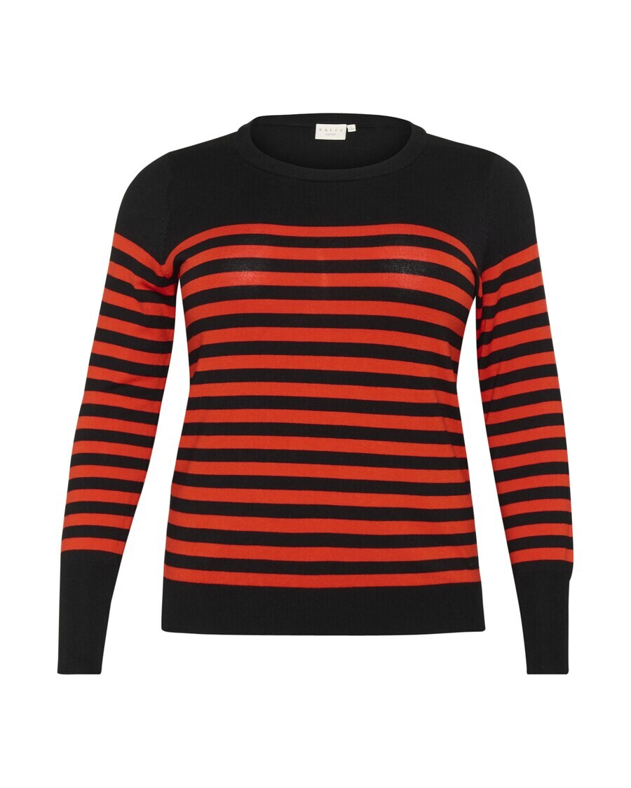 Тонкий вязаный свитер KAFFE CURVE Sweater Lizzy, цвет blood red/black
Тонкий вязаный свитер KAFFE CURVE Sweater Lizzy, цвет blood red/black