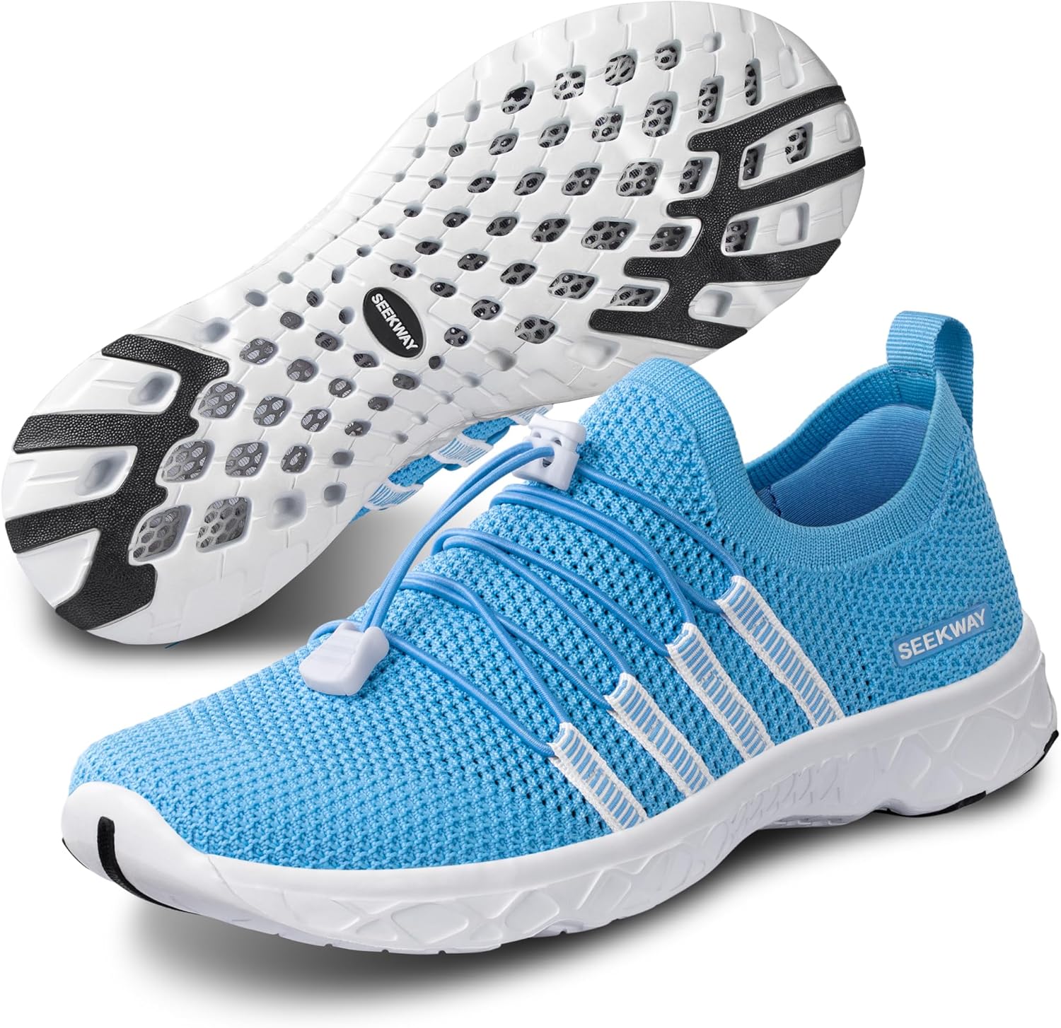 Мужские и женские водные кроссовки, быстросохнущие акваобувь, босоножки для пляжа, серфинга, походов, бассейна и водных видов спорта Seekway, светло-голубой
Мужские и женские водные кроссовки, быстросохнущие акваобувь, босоножки для пляжа, серфинга, походов, бассейна и водных видов спорта Seekway, светло-голубой