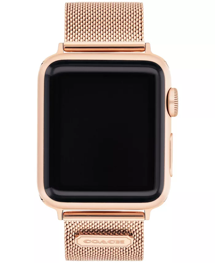 Браслет для Apple Watch 38/40/41 мм из сетки розового золота COACH
Браслет для Apple Watch 38/40/41 мм из сетки розового золота COACH