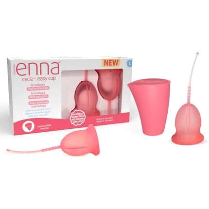 Менструальная чаша Enna Cycle Easy, размер L, с 2 корзинами, стерилизатором и коробкой для транспортировки
Менструальная чаша Enna Cycle Easy, размер L, с 2 корзинами, стерилизатором и коробкой для транспортировки