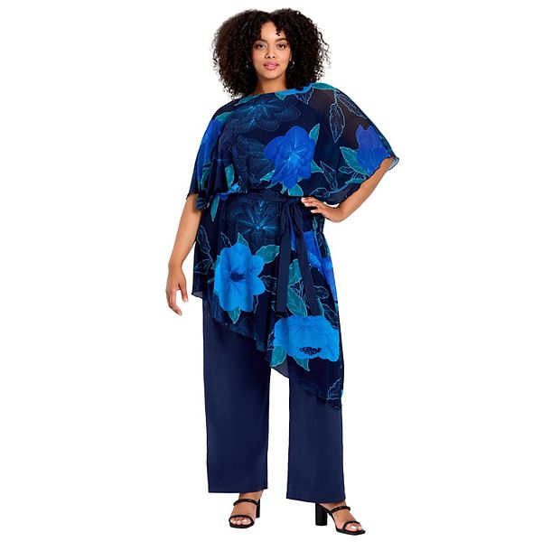 Женский комбинезон с сетчатой накладкой plus size Avenue, Blue Bold Blossom
Женский комбинезон с сетчатой накладкой plus size Avenue, Blue Bold Blossom