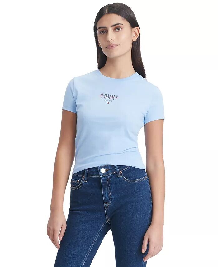 Женская футболка узкого кроя с графическим логотипом Essential Tommy Jeans, синий
Женская футболка узкого кроя с графическим логотипом Essential Tommy Jeans, синий