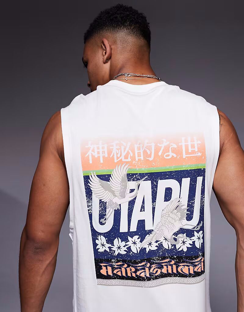 Майка River Island с японским принтом на спине в виде журавля белого цвета
Майка River Island с японским принтом на спине в виде журавля белого цвета