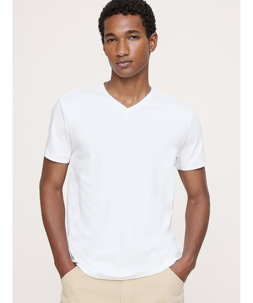 Футболка с коротким рукавом, V-образным вырезом, из ткани Luxury-Touch BANANA REPUBLIC, белый
Футболка с коротким рукавом, V-образным вырезом, из ткани Luxury-Touch BANANA REPUBLIC, белый