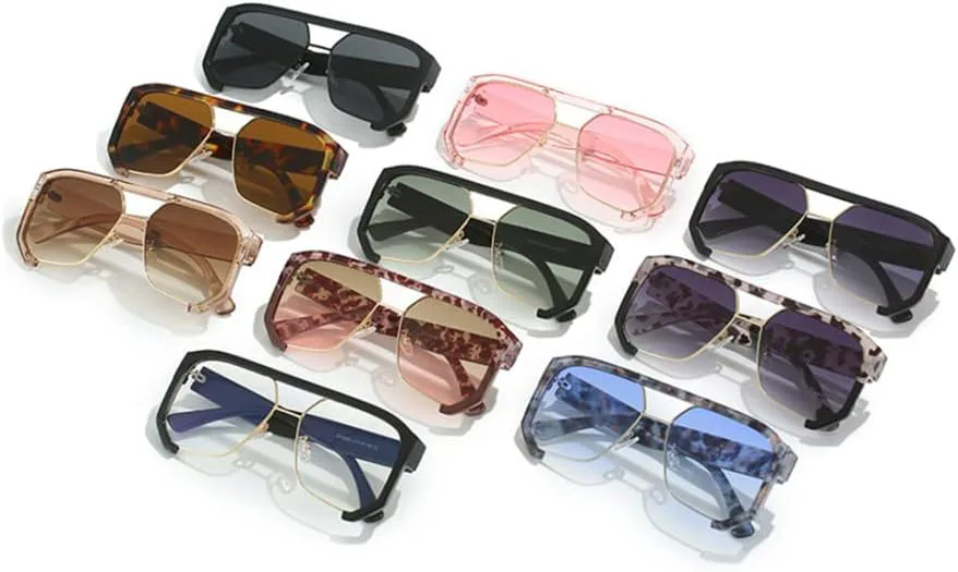 Крупные солнцезащитные очки в полуободковой оправе для женщин, винтажные солнцезащитные очки с градиентом UV400 для женщин и мужчин LANGSER, Grayflower-gray
Крупные солнцезащитные очки в полуободковой оправе для женщин, винтажные солнцезащитные очки с градиентом UV400 для женщин и мужчин LANGSER, Grayflower-gray