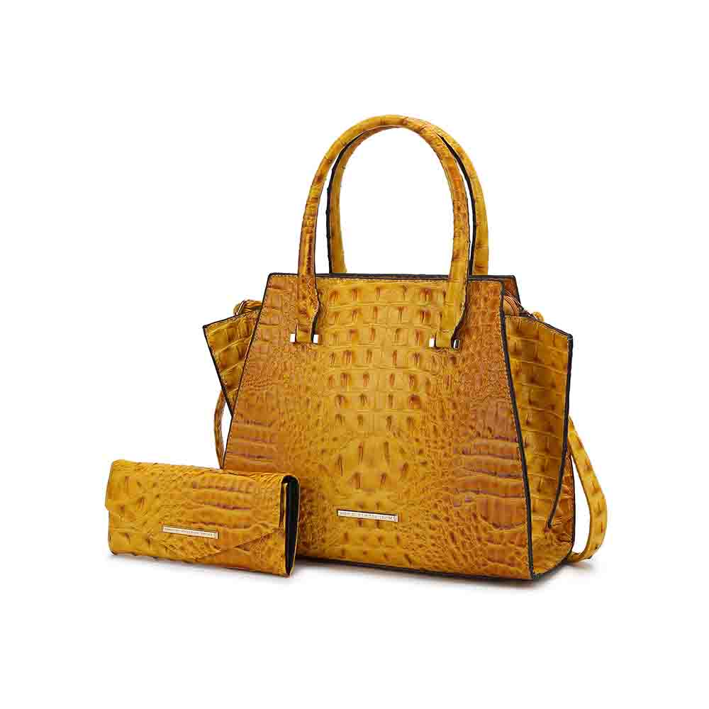 Сумка-тоут Viridiana Luxe с тиснением под крокодила. Элегантная и универсальная сумка MKF Collection By Mia K., желтый
Сумка-тоут Viridiana Luxe с тиснением под крокодила. Элегантная и универсальная сумка MKF Collection By Mia K., желтый