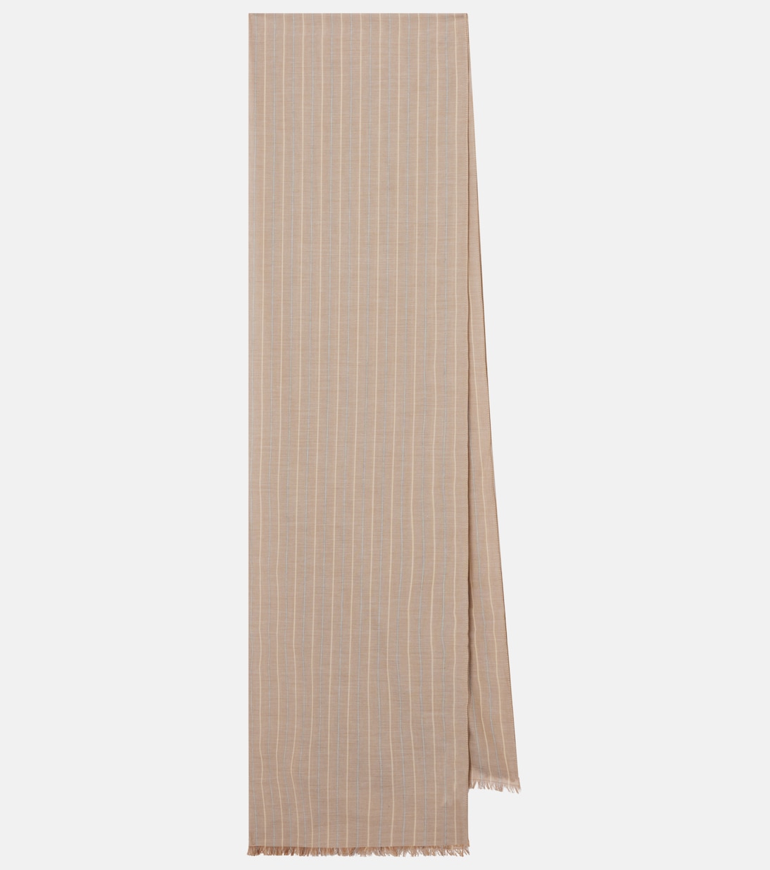 Гуэльский полосатый хлопковый шарф The Row, Beige Melange
Гуэльский полосатый хлопковый шарф The Row, Beige Melange