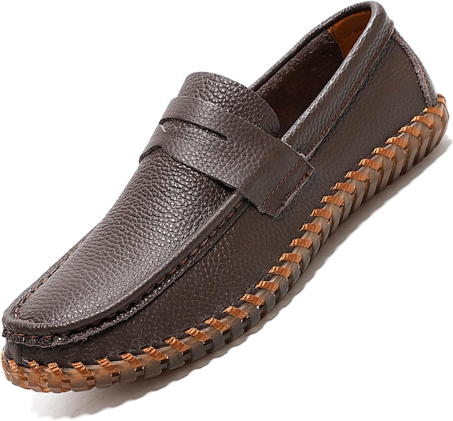 Мужские натуральные кожаные повседневные пенни-лоферы, slip on подошва, мягкая, легкая вождение мокасины, дышащие, удобные горизонтальные ботинки для ходьбы Qijozxn, темно-коричневый
Мужские натуральные кожаные повседневные пенни-лоферы, slip on подошва, мягкая, легкая вождение мокасины, дышащие, удобные горизонтальные ботинки для ходьбы Qijozxn, темно-коричневый