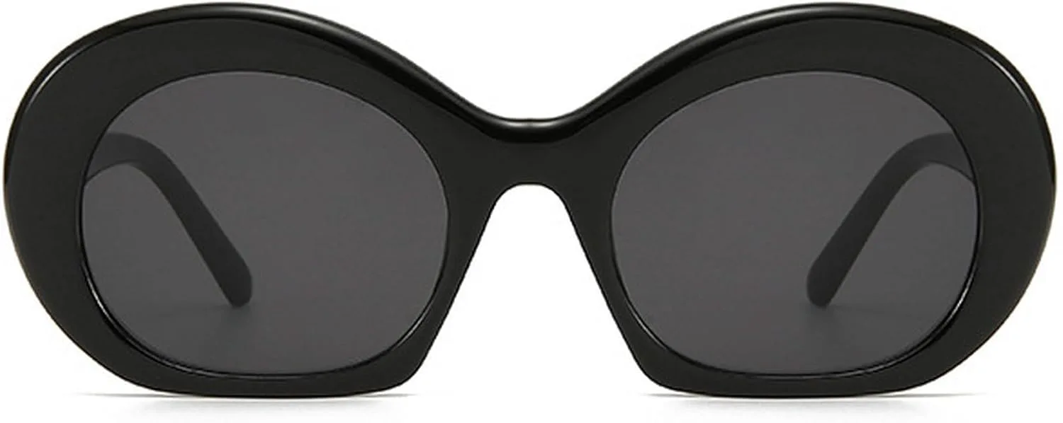 Ретро круглые солнцезащитные очки для женщин, модные очки в крупной оправе в стиле 90-х, защита от УФ-излучения, стильные солнцезащитные очки mincl, Black
Ретро круглые солнцезащитные очки для женщин, модные очки в крупной оправе в стиле 90-х, защита от УФ-излучения, стильные солнцезащитные очки mincl, Black