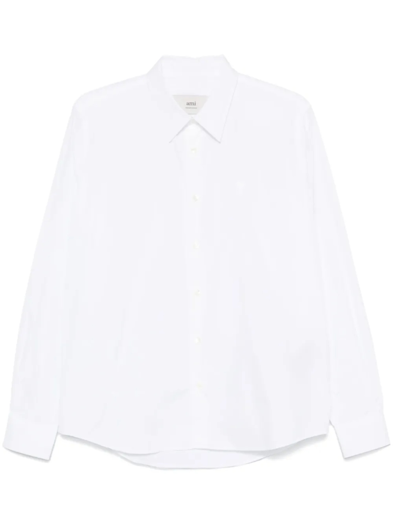 Хлопковая рубашка AMI Paris, белый
Хлопковая рубашка AMI Paris, белый