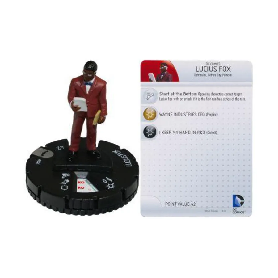 Люциус Фокс #041, DC HeroClix - Batman - Singles 
Люциус Фокс #041, DC HeroClix - Batman - Singles