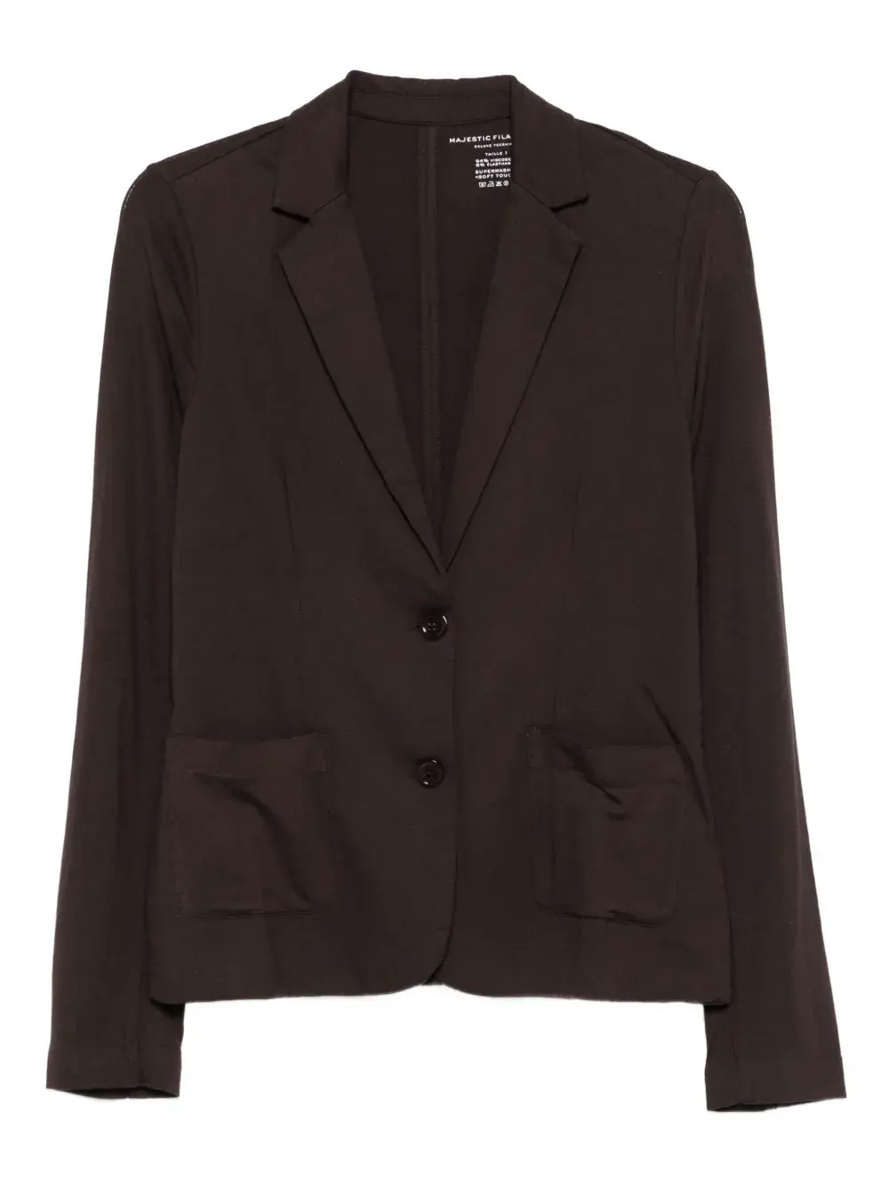 Однобортный пиджак Majestic Filatures, коричневый
Однобортный пиджак Majestic Filatures, коричневый