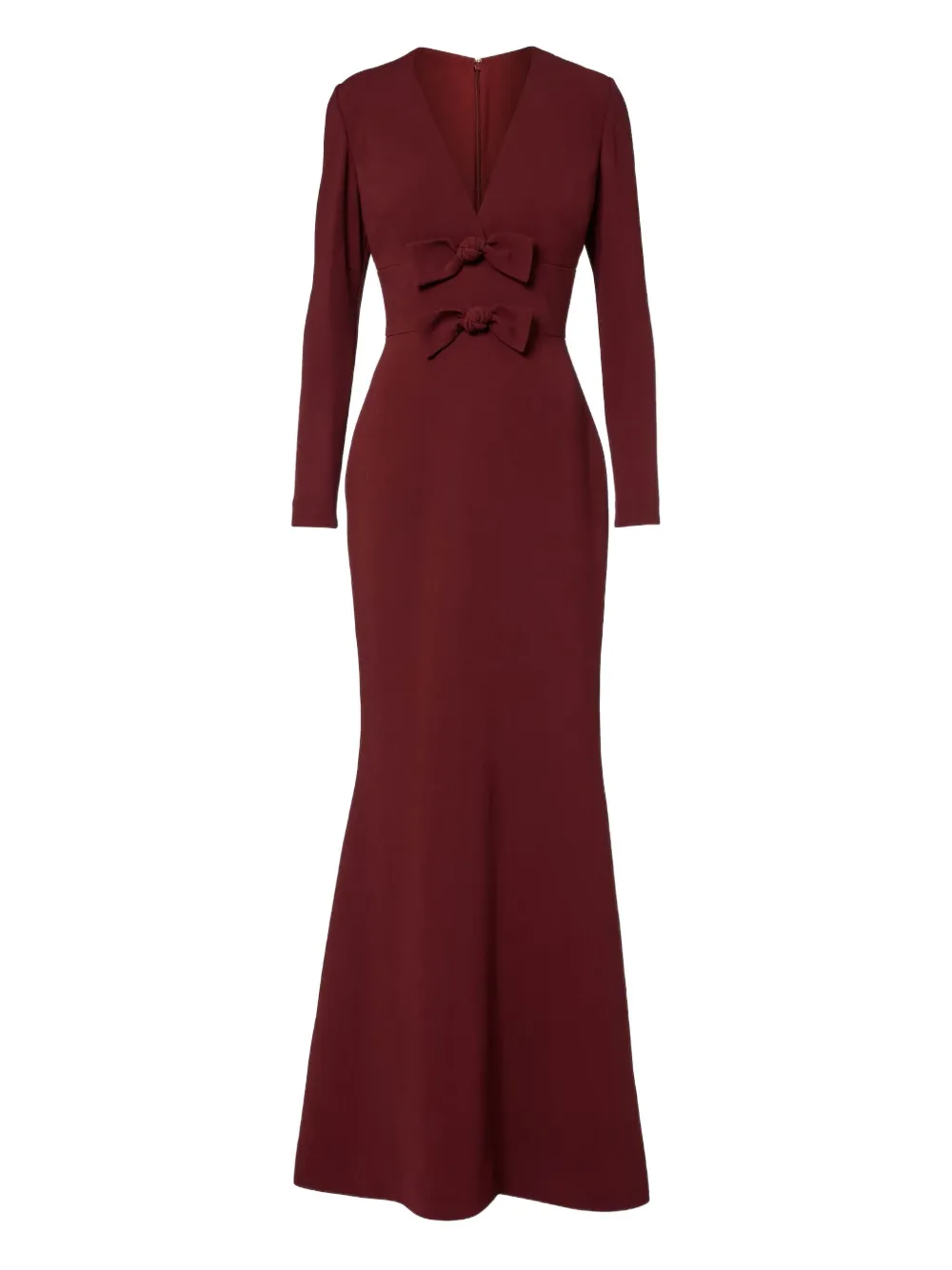 Платье из кадди с бантом и V-образным вырезом Elie Saab, красный
Платье из кадди с бантом и V-образным вырезом Elie Saab, красный