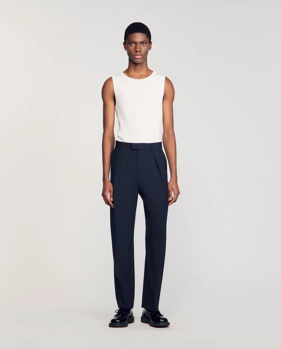 Брюки мужские классические Sandro, темно-синий
Брюки мужские классические Sandro, темно-синий