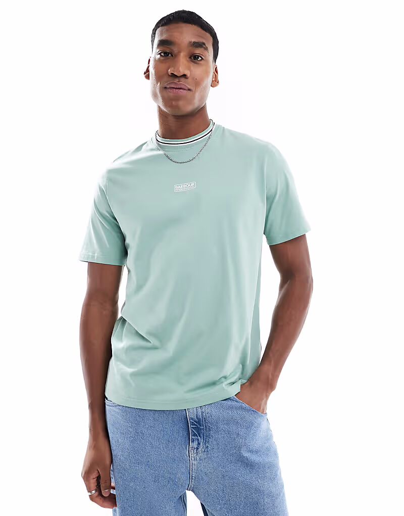 Футболка с логотипом Barbour International гранитно-зеленого цвета
Футболка с логотипом Barbour International гранитно-зеленого цвета