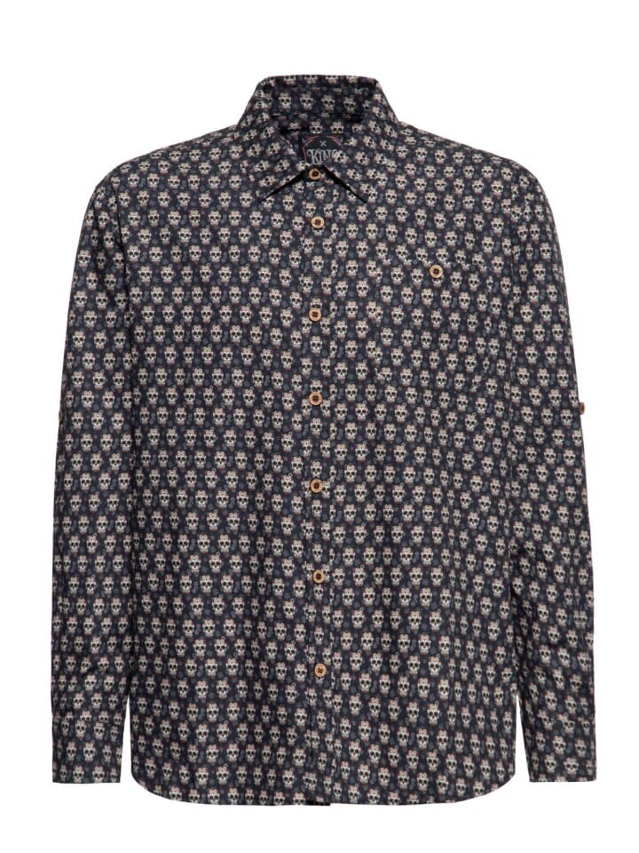 Рубашка с длинным рукавом King Kerosin Calavera, черный
Рубашка с длинным рукавом King Kerosin Calavera, черный